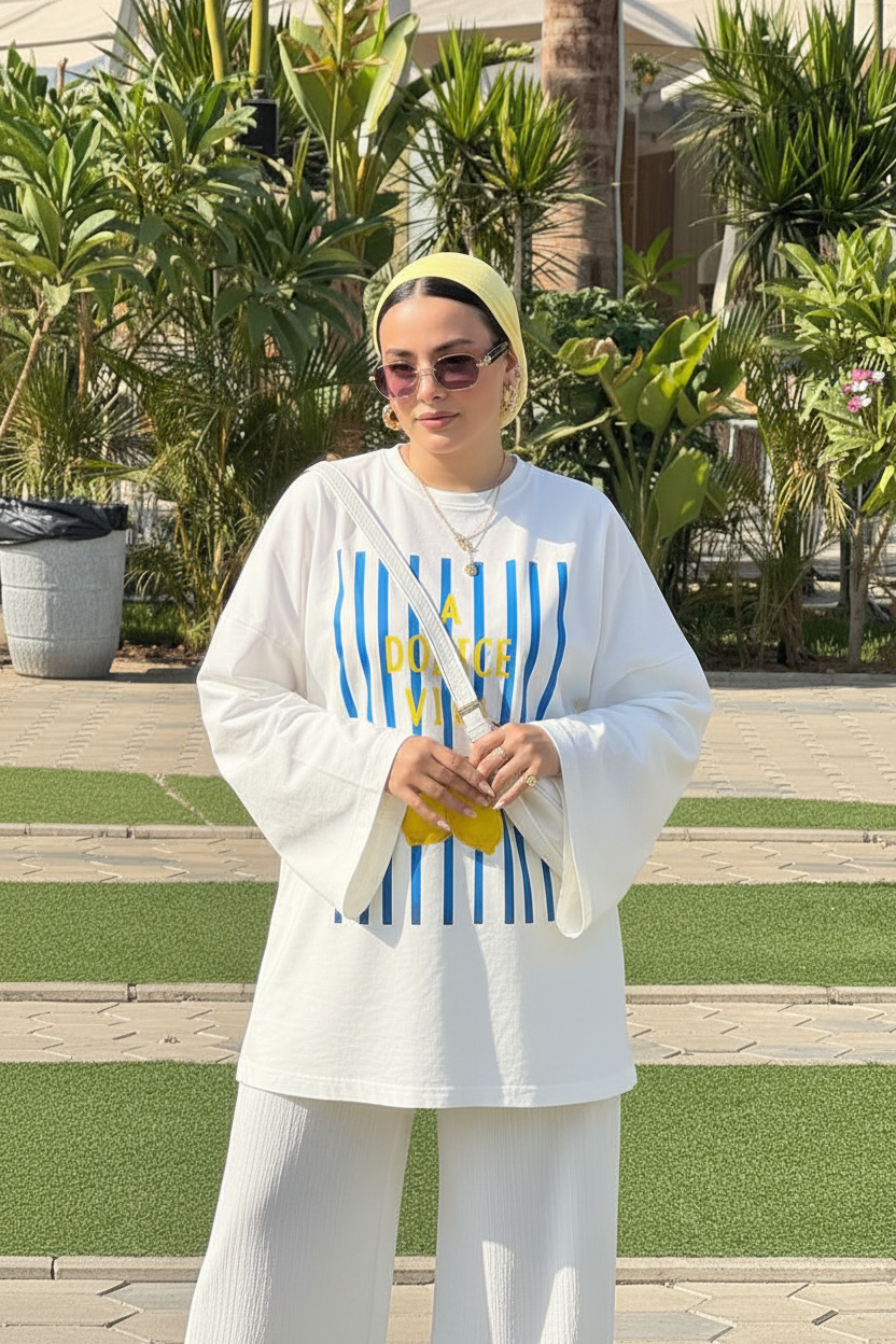 La Dolce Vita Lemon Oversized Tee "