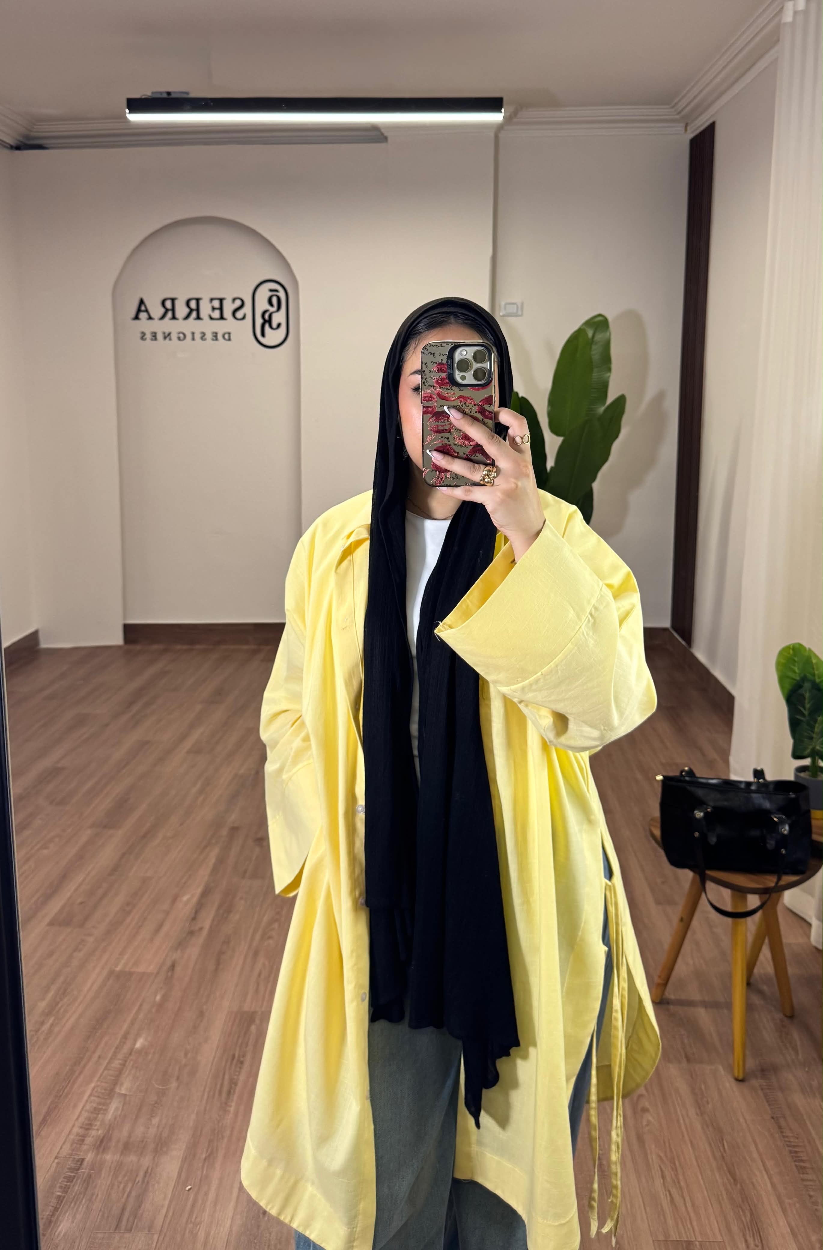 Linen Shirt in Yollow
