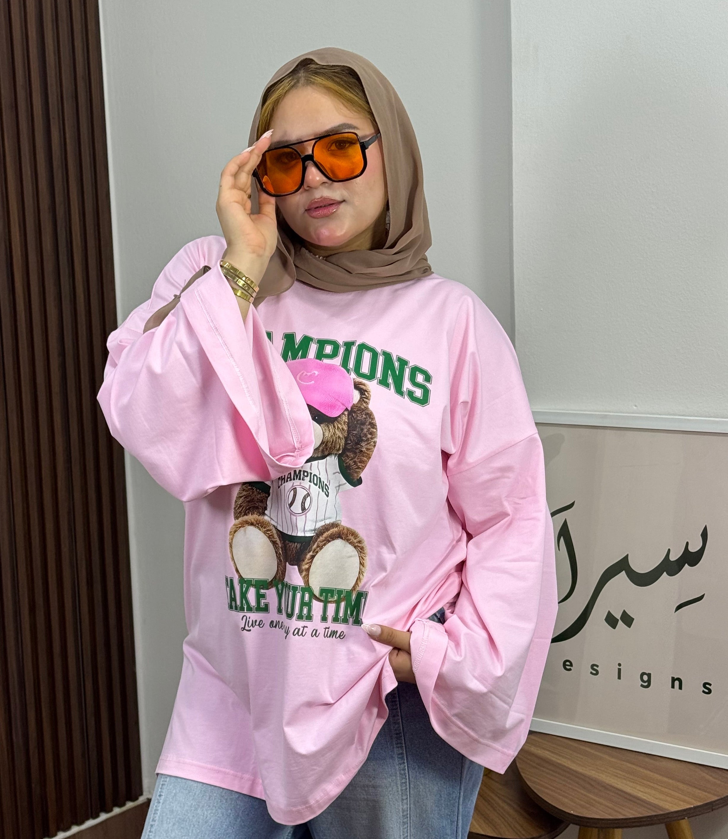 Champion Bear Oversized Tee "