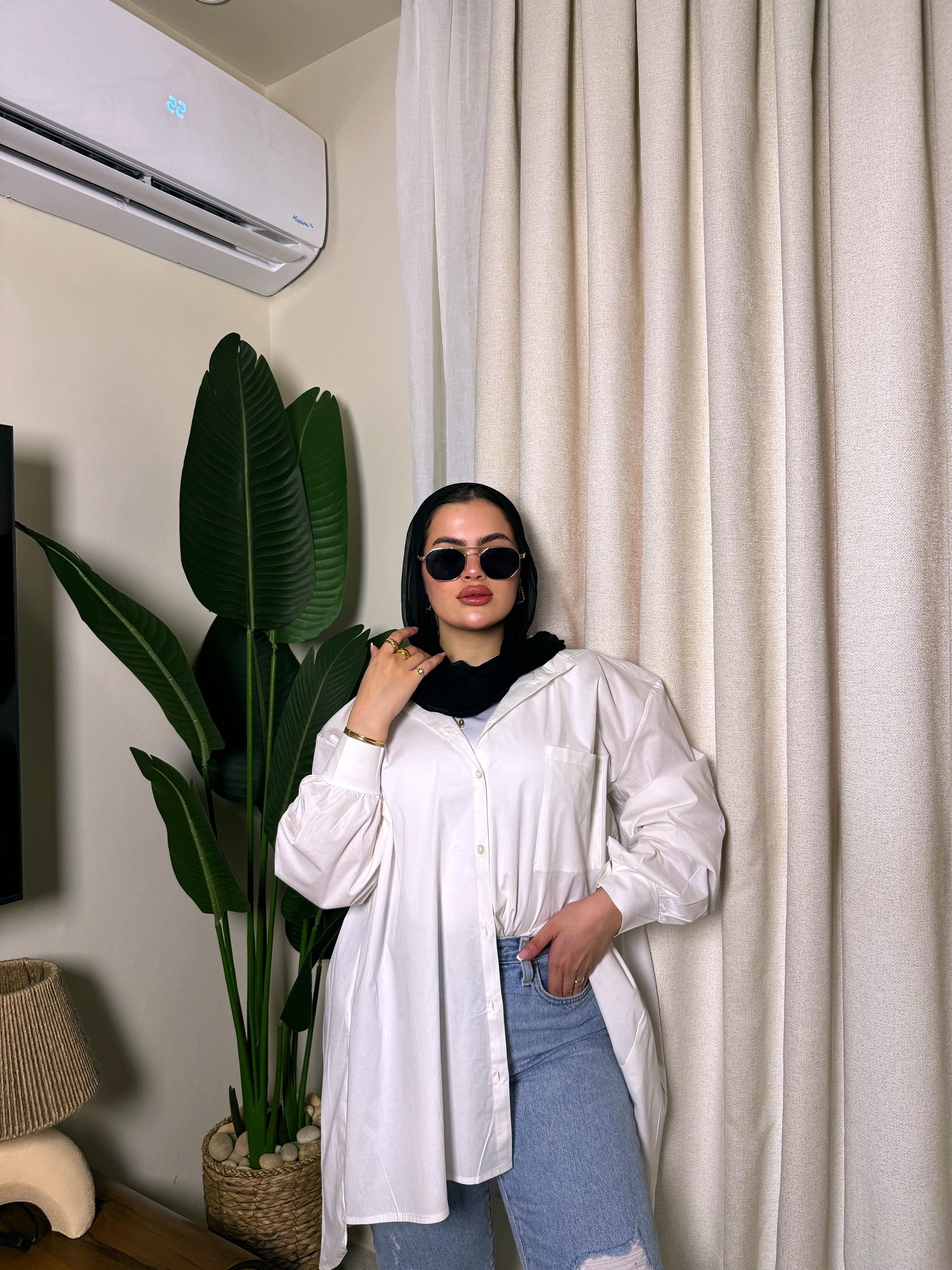 Long comfy hood shirt