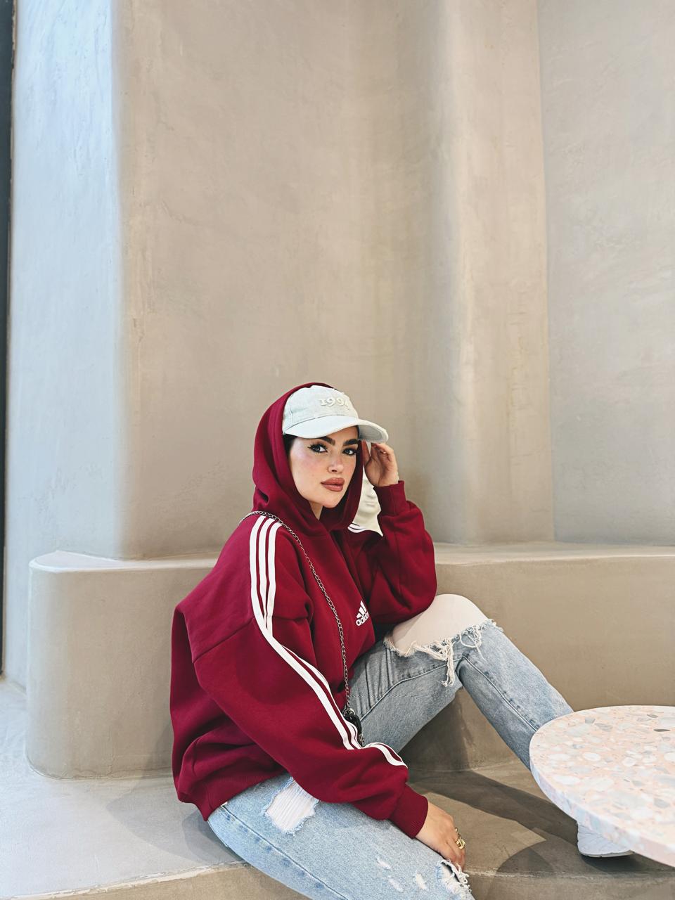 Modern adidas hoodie