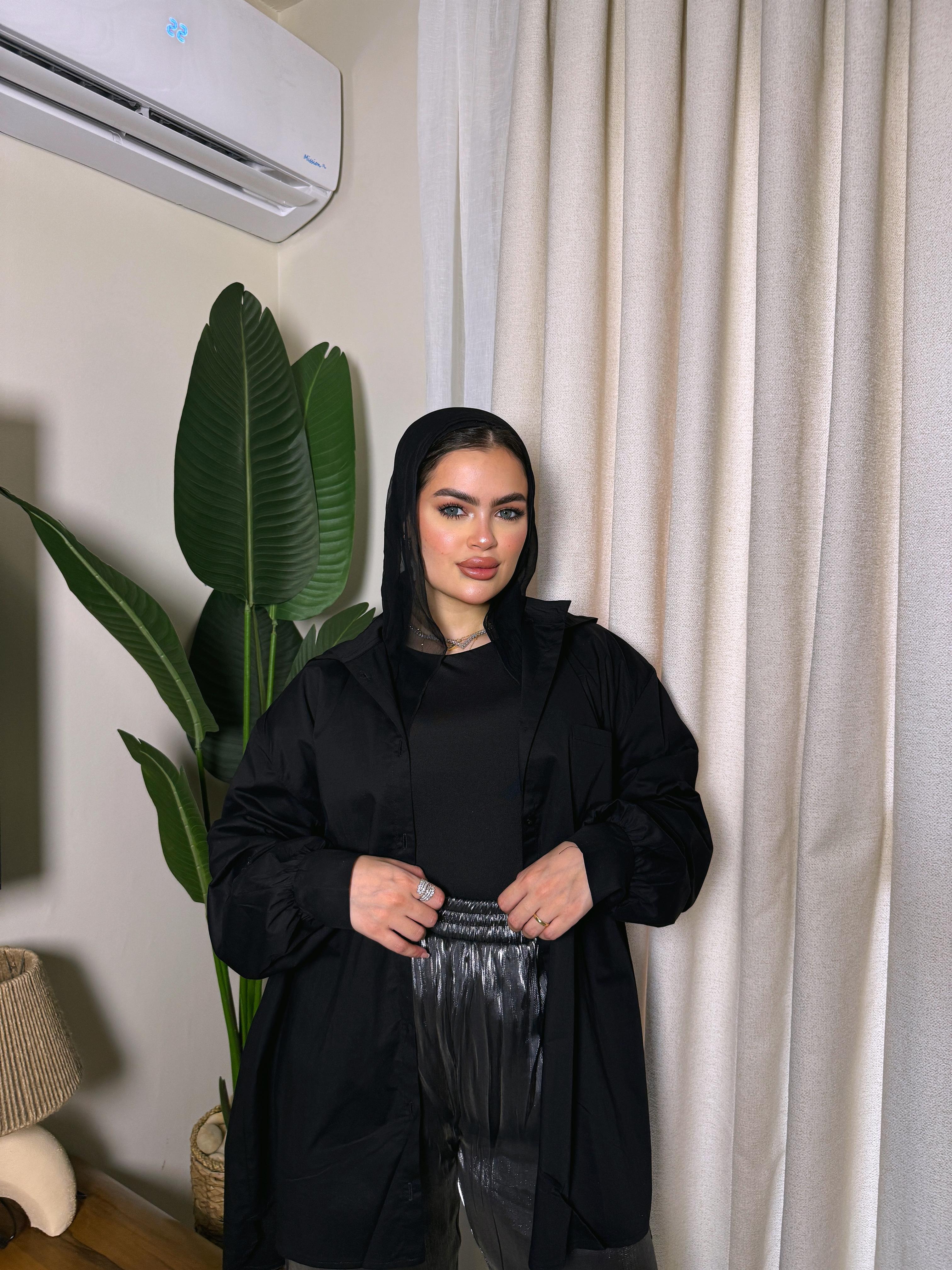 Long comfy hood shirt