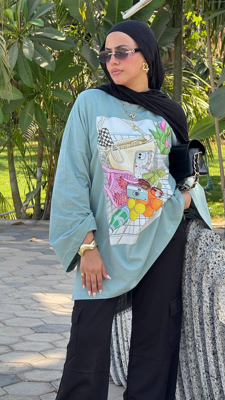 Girly Essentials Oversized Tee “