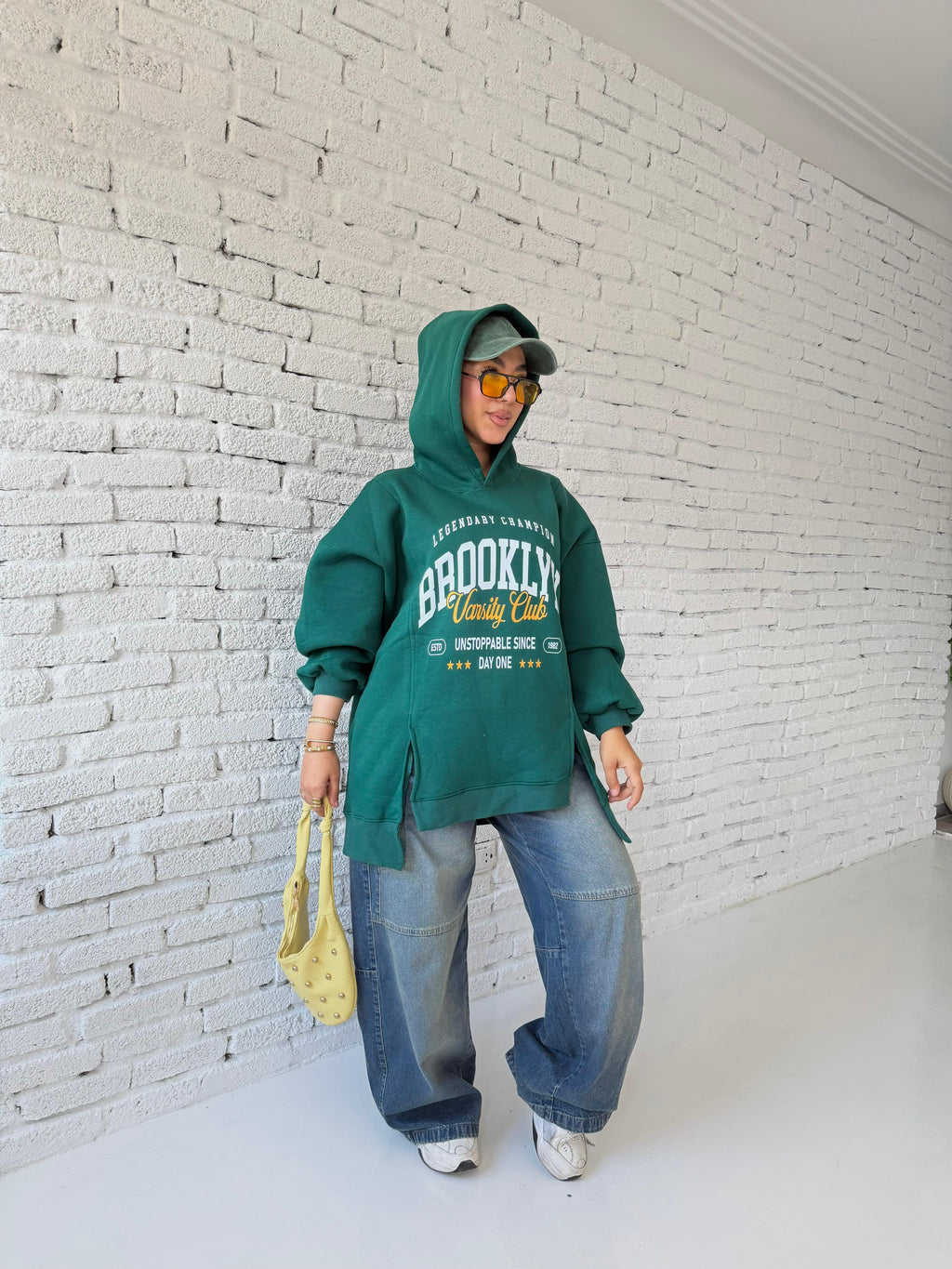 BROOKLYN Green hoodie