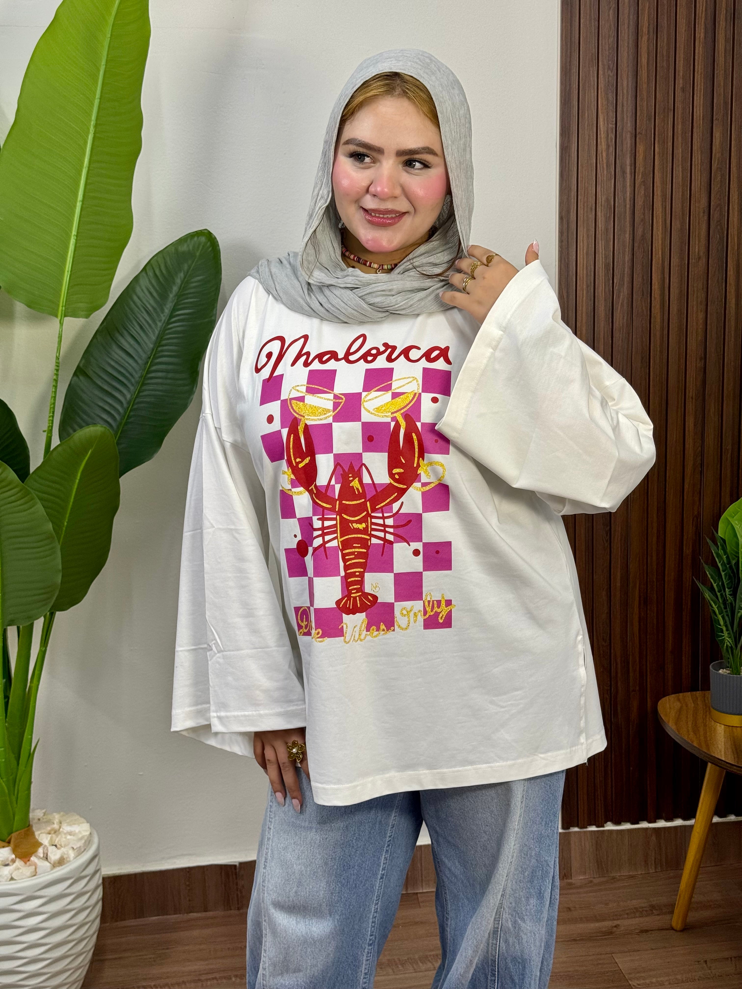 Mallorca Lobster Oversized Tee “