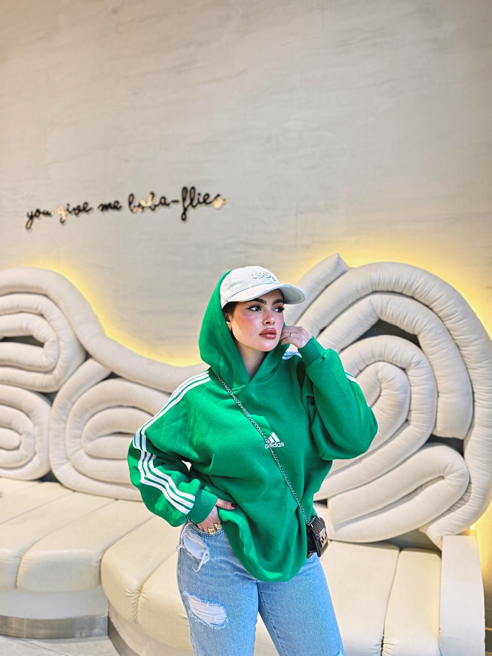 Modern adidas hoodie