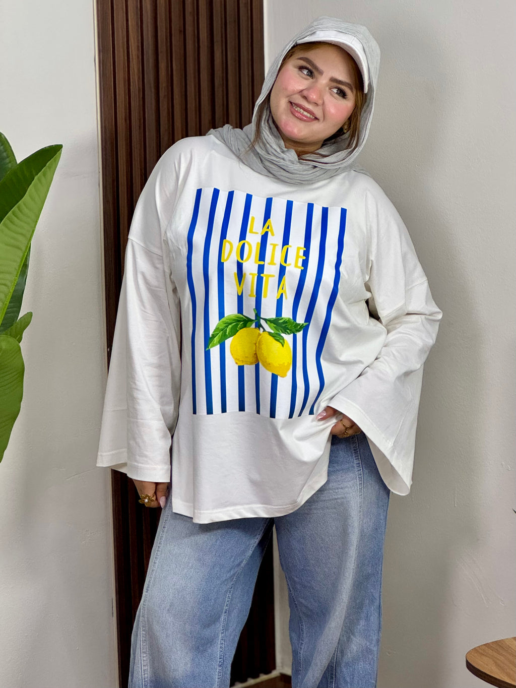 La Dolce Vita Lemon Oversized Tee "