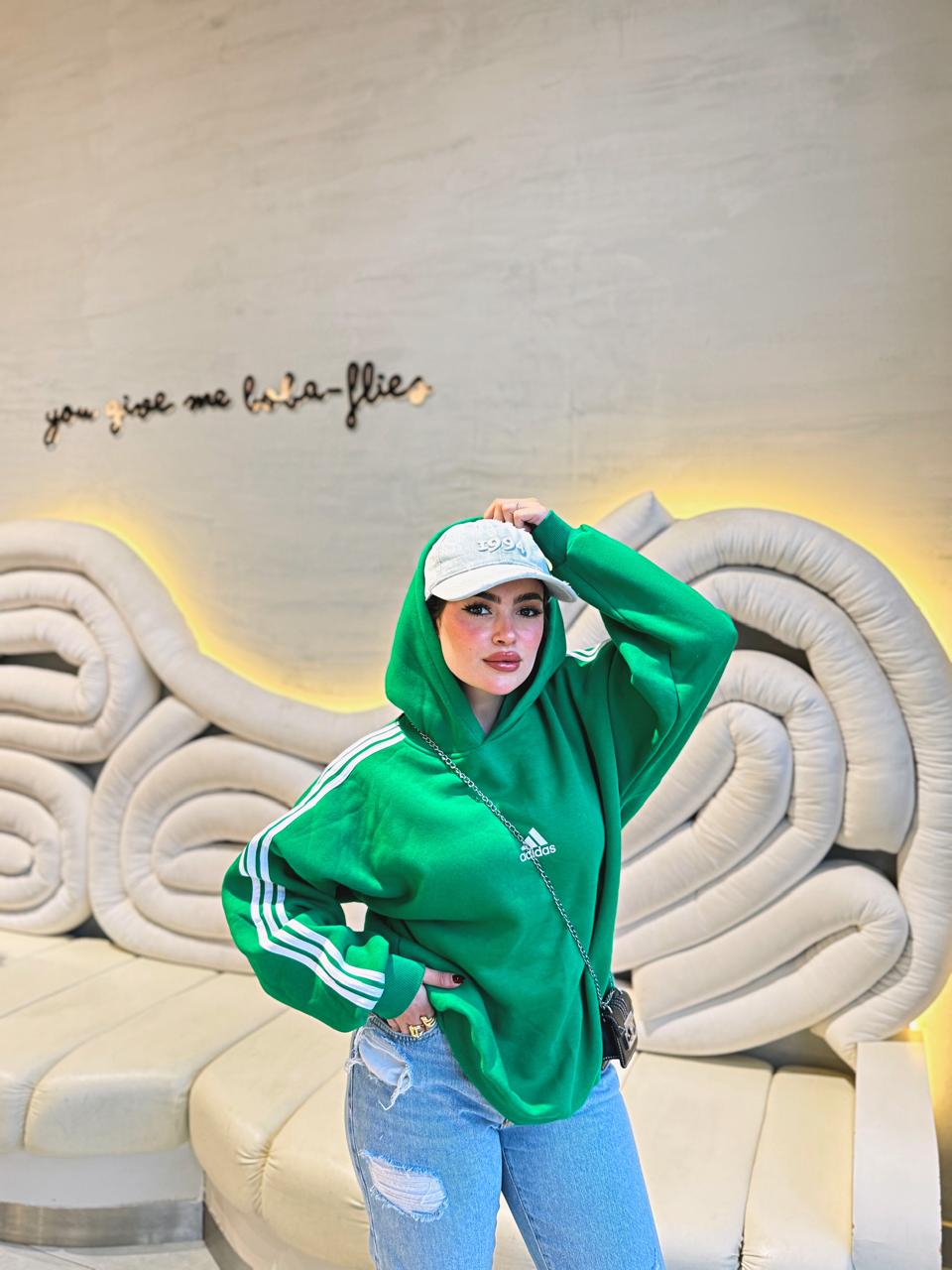 Modern adidas hoodie