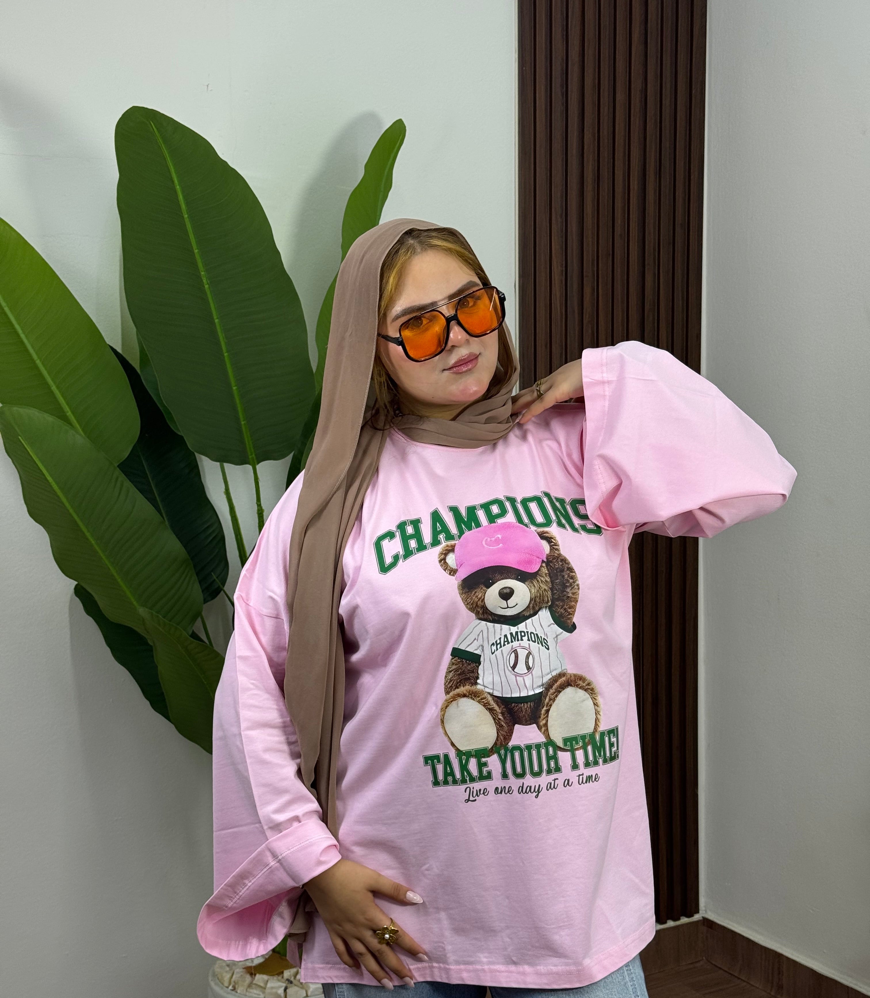 Champion Bear Oversized Tee "