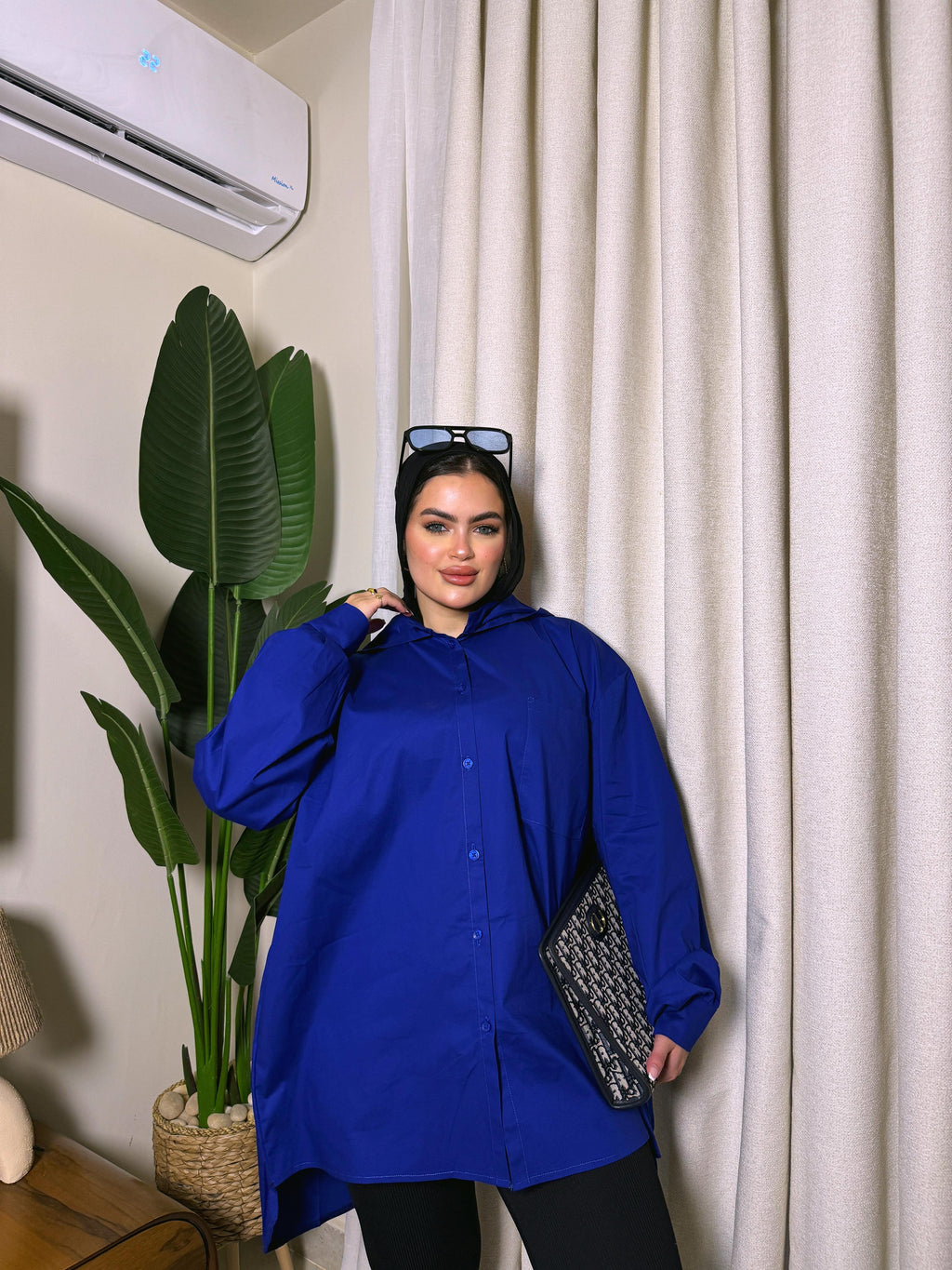 Long comfy hood shirt