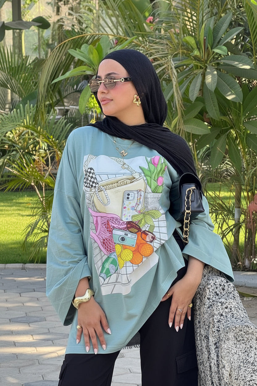 Girly Essentials Oversized Tee “