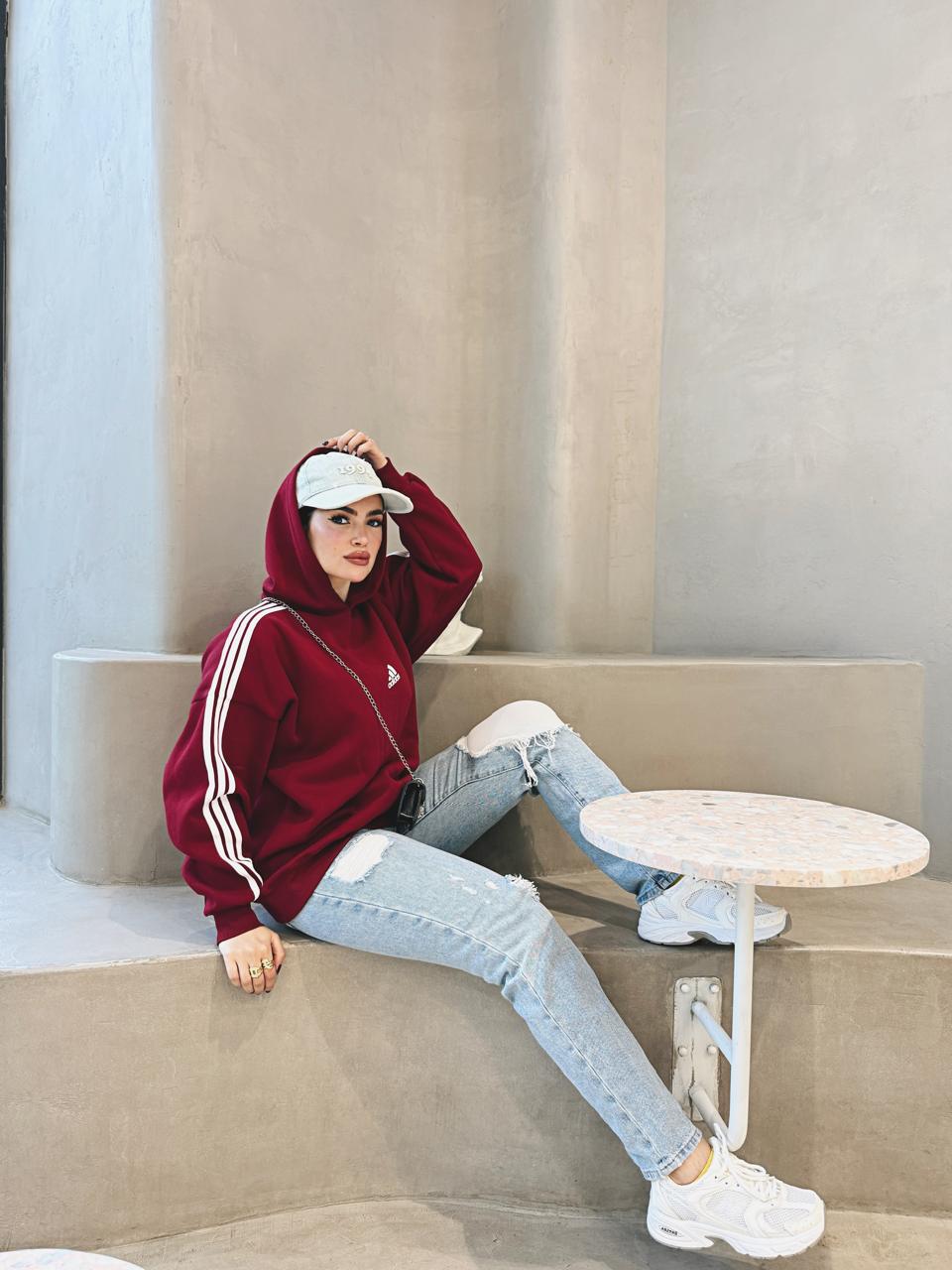 Modern adidas hoodie
