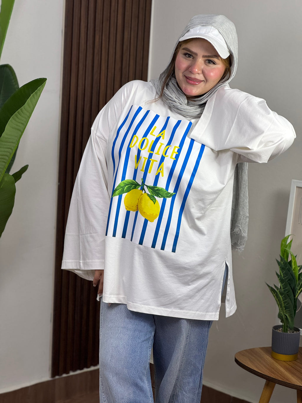 La Dolce Vita Lemon Oversized Tee "