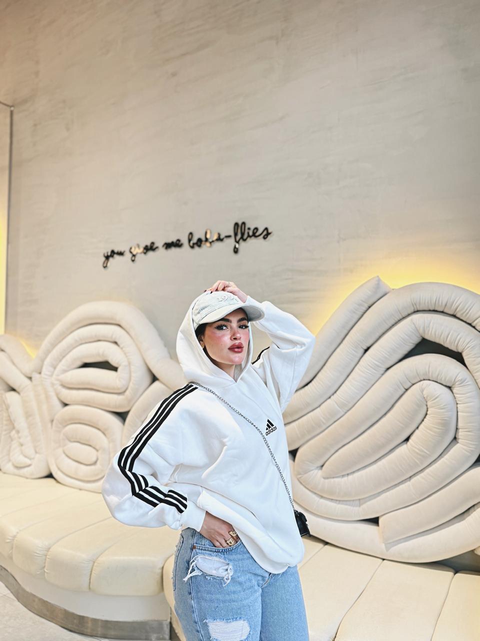 Modern adidas hoodie