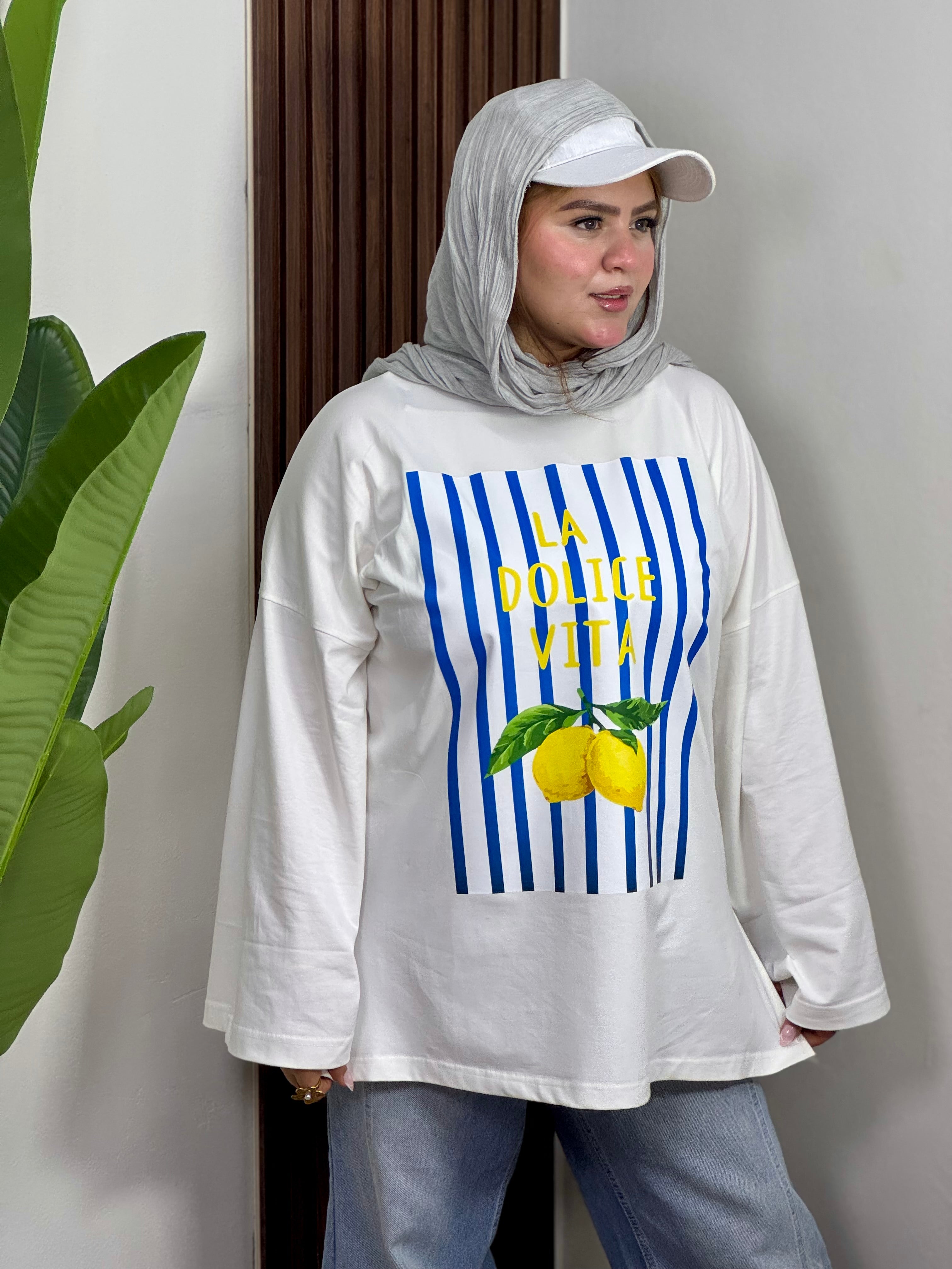 La Dolce Vita Lemon Oversized Tee "