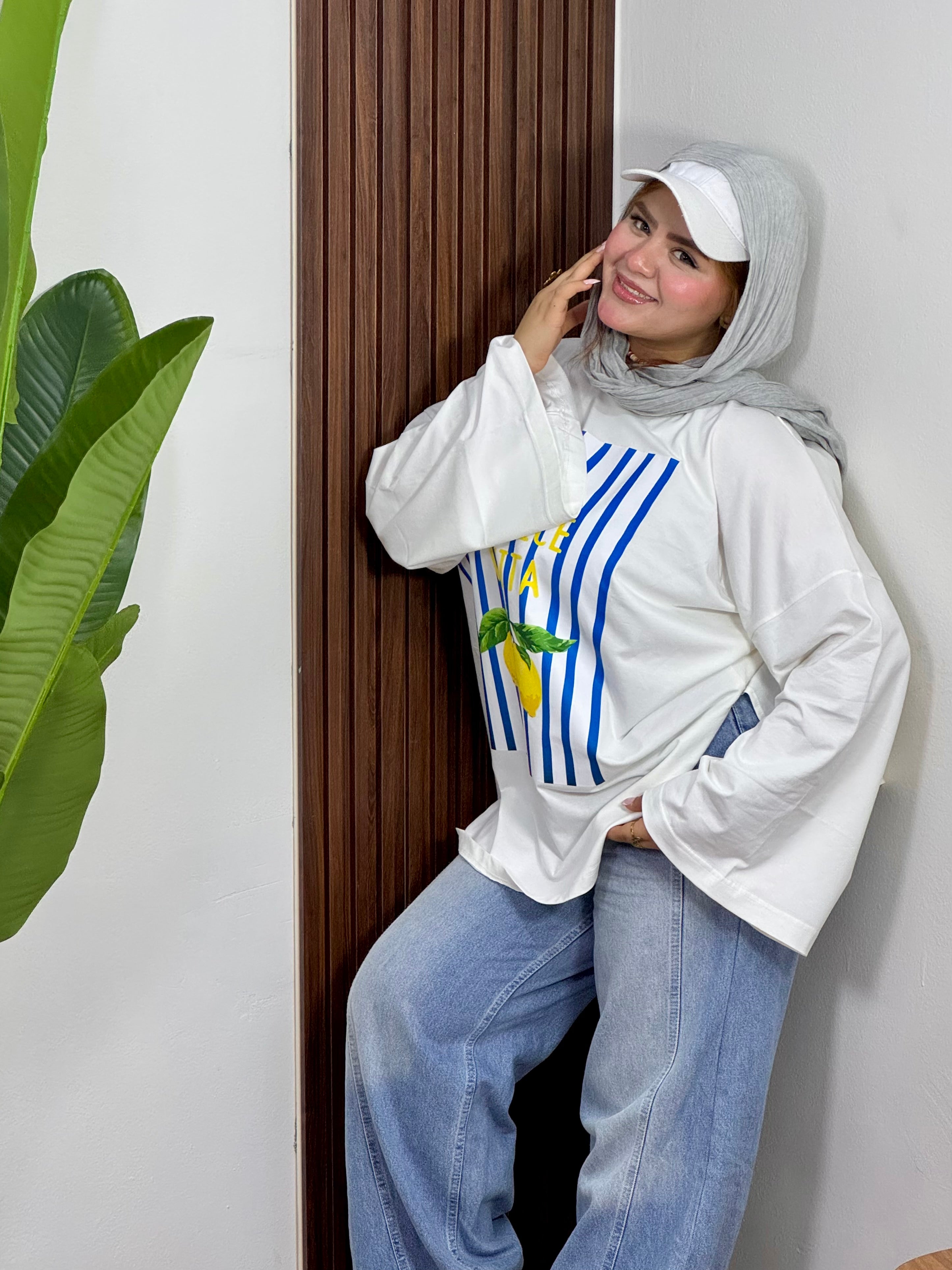 La Dolce Vita Lemon Oversized Tee "
