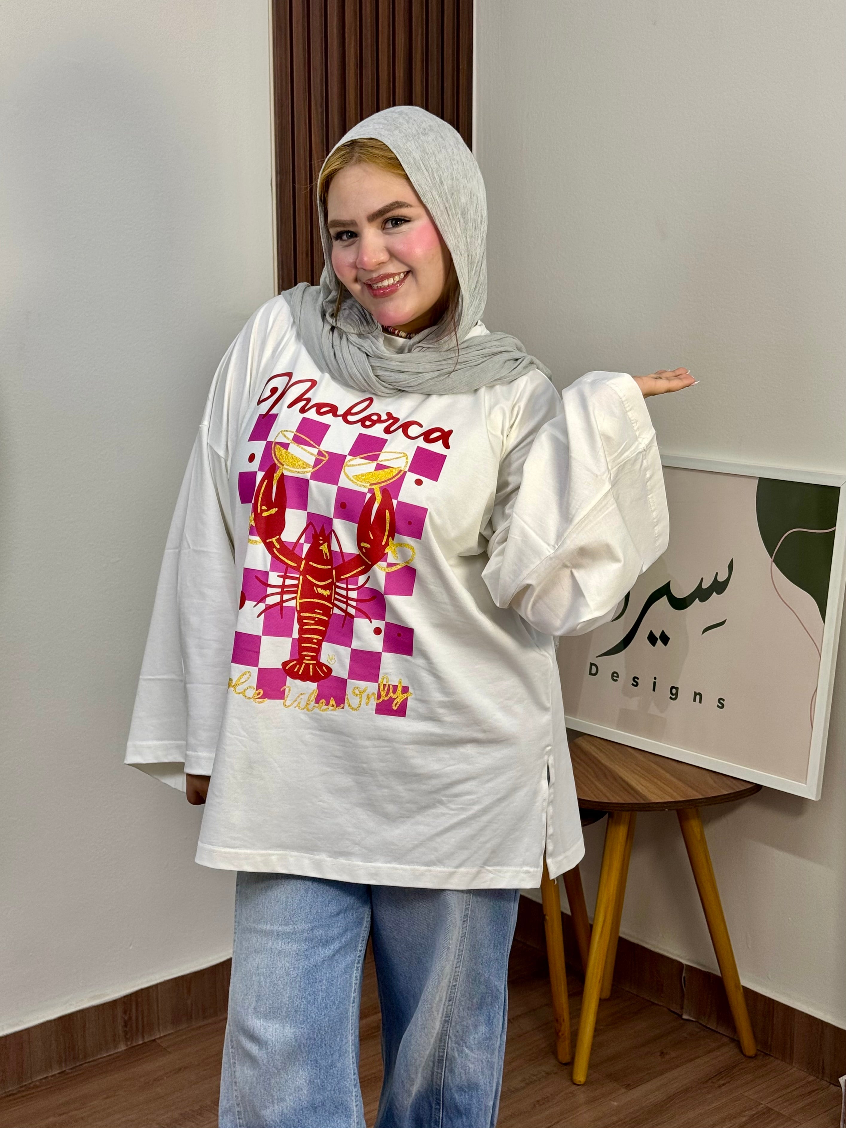 Mallorca Lobster Oversized Tee “