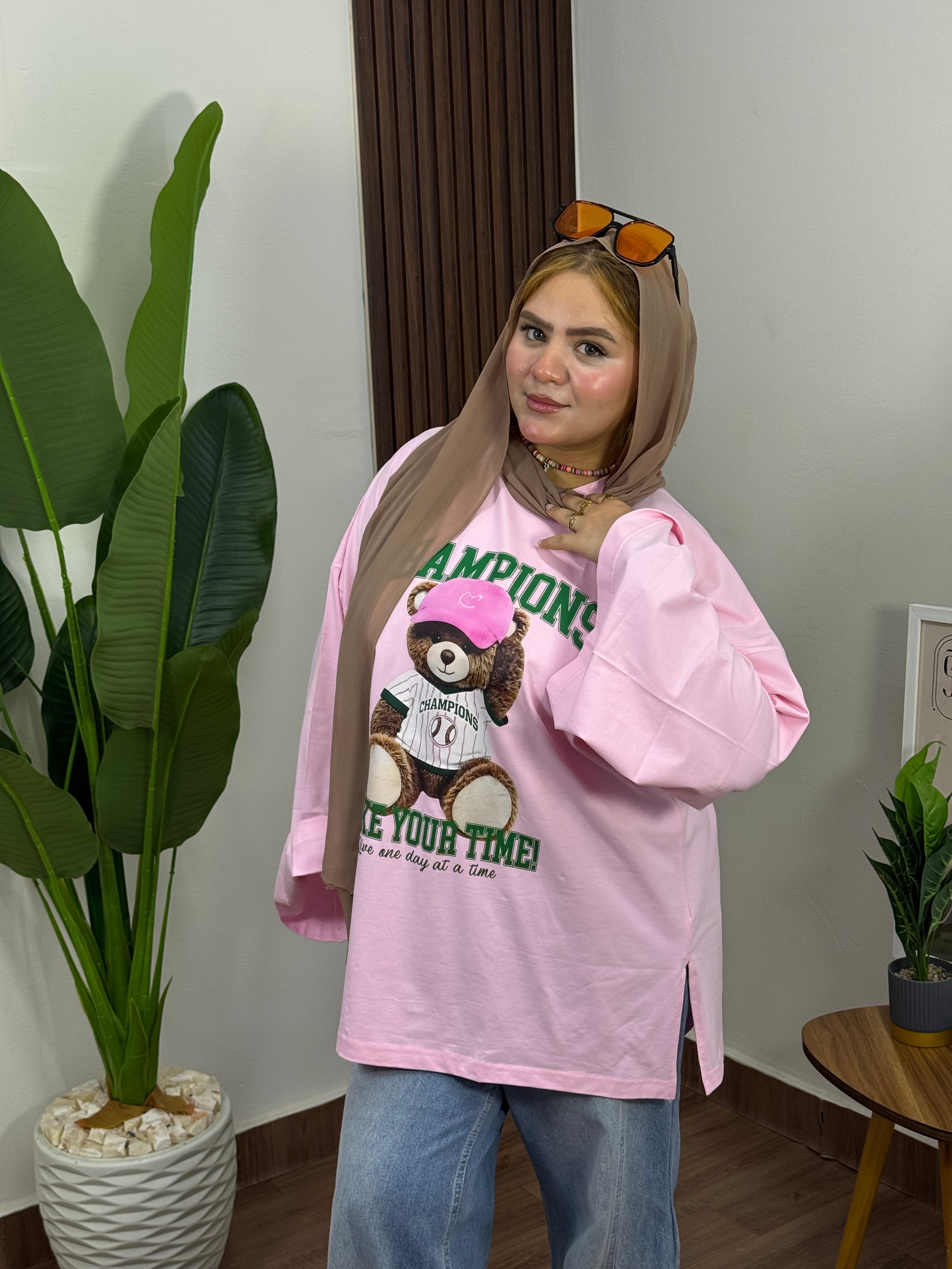 Champion Bear Oversized Tee "