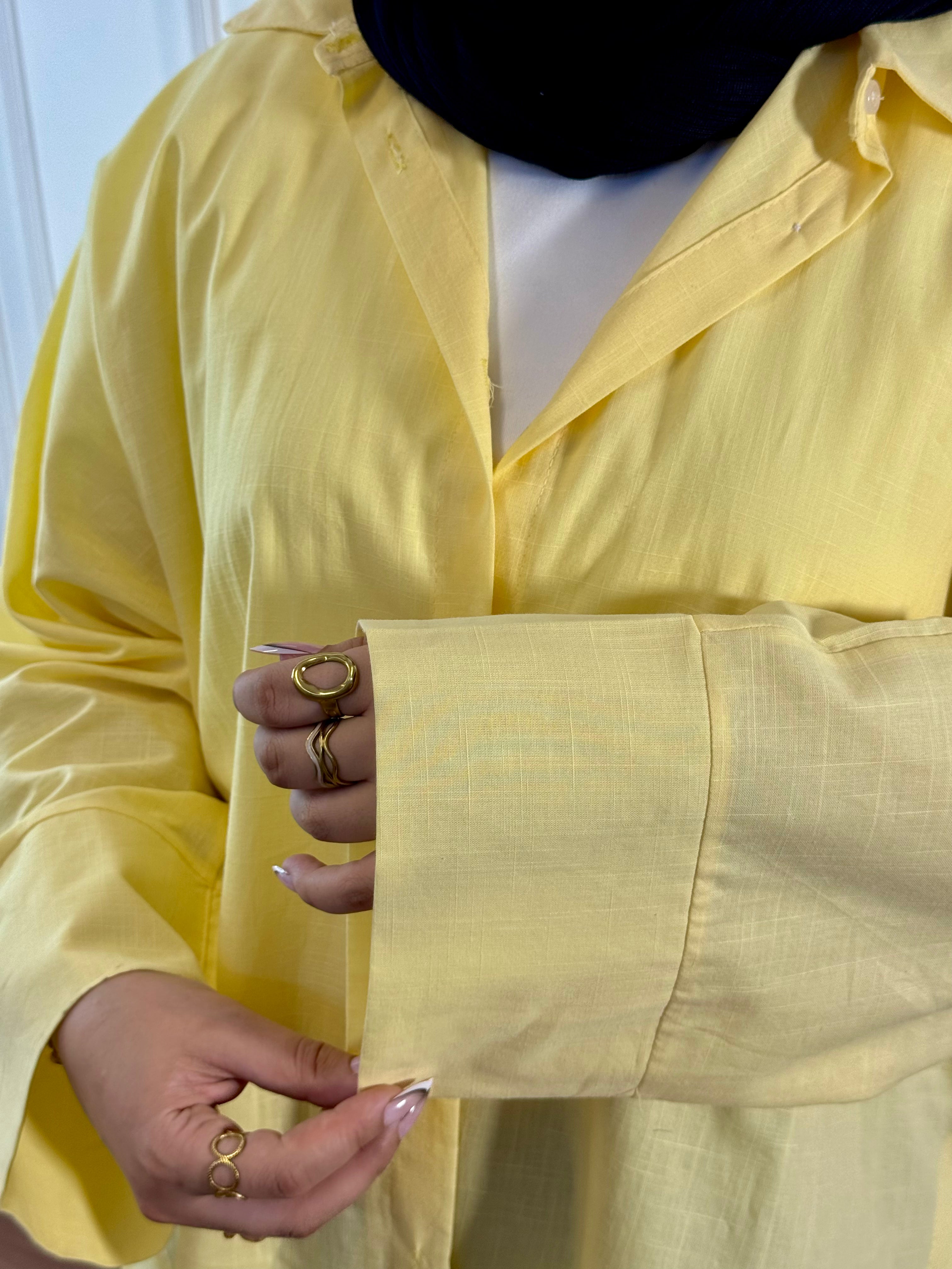 Linen Shirt in Yollow