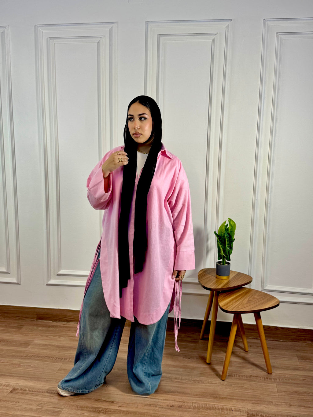 Linen Shirt in Bink