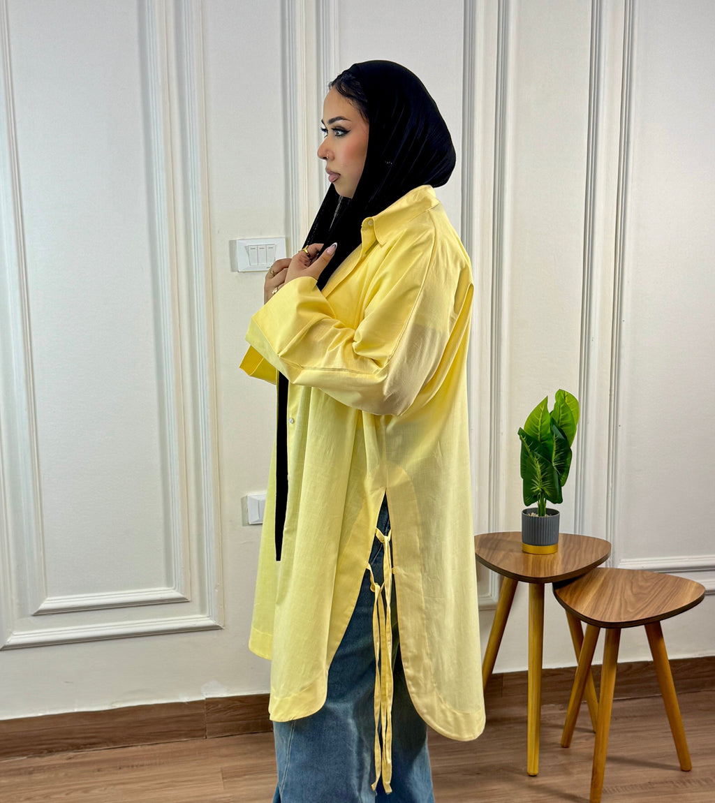 Linen Shirt in Yollow