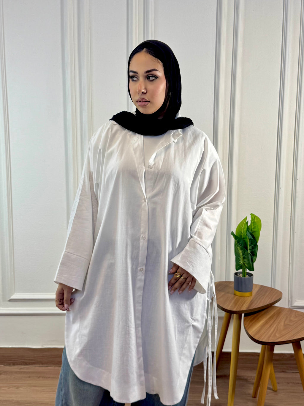 Linen Shirt in white