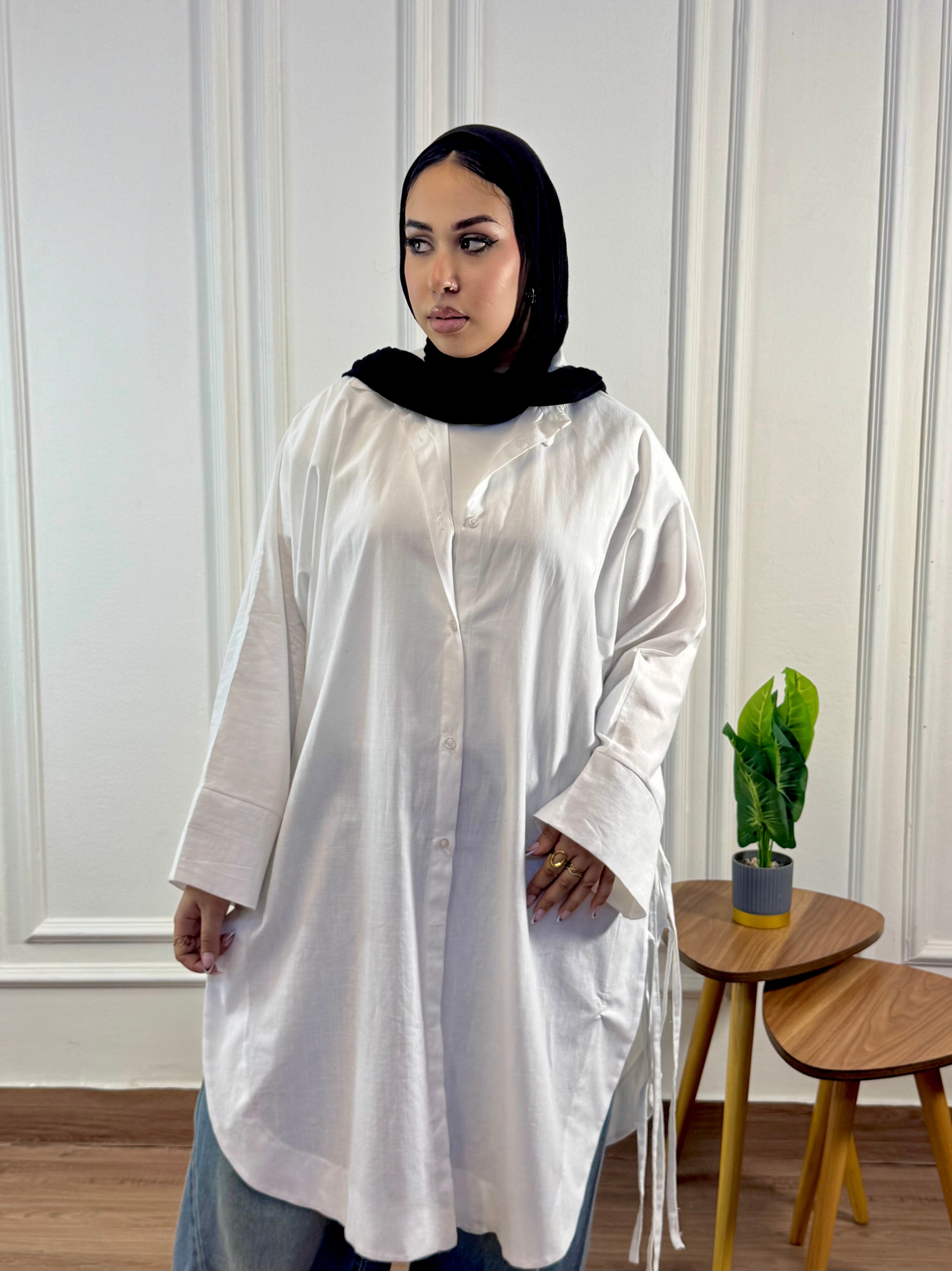 Linen Shirt in white