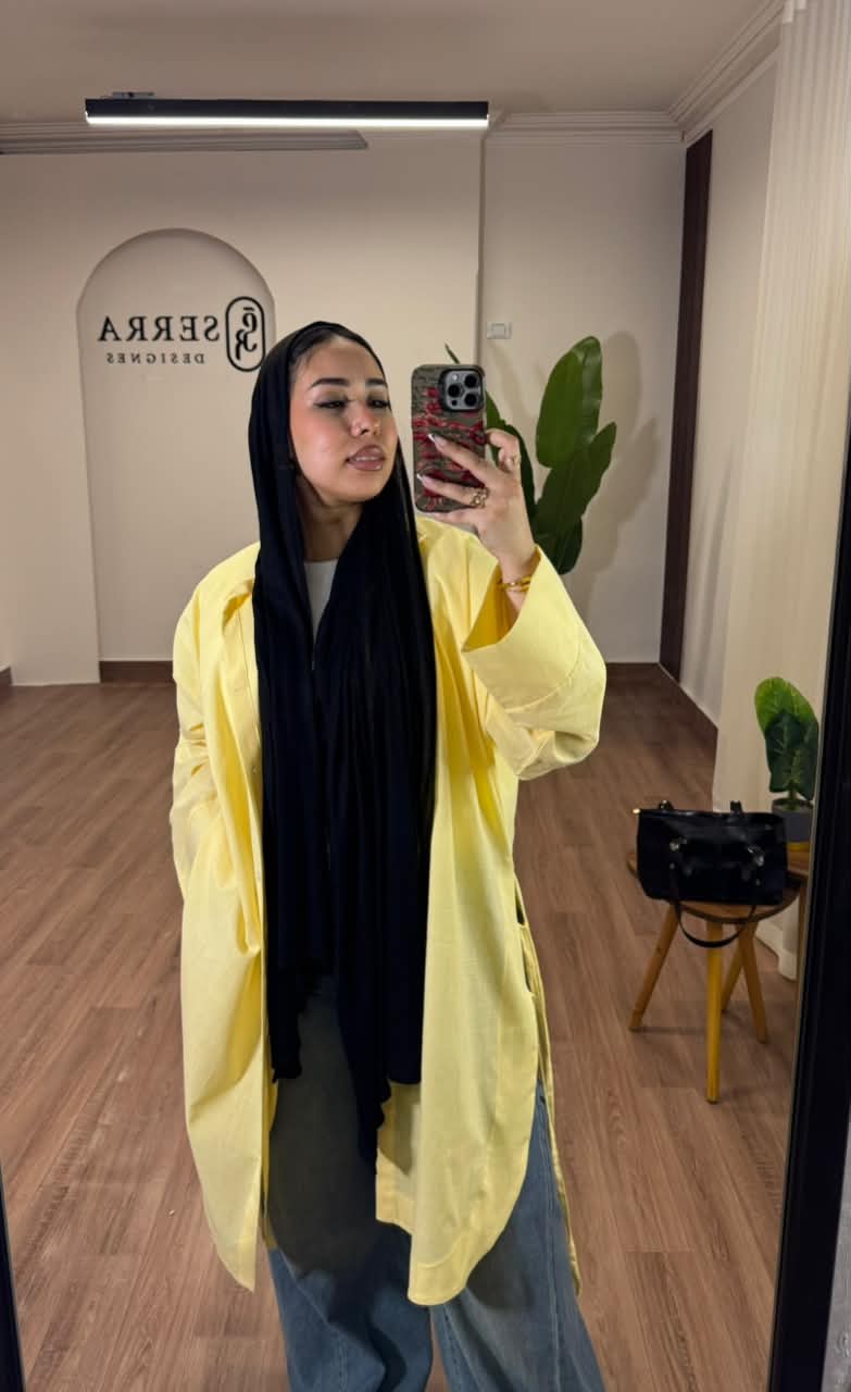 Linen Shirt in Yollow